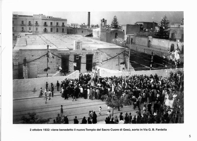 Vecchia Trapani 019 - Tempio del Sacro Cuore di Gesu' - Inaugurazione 1932.jpg